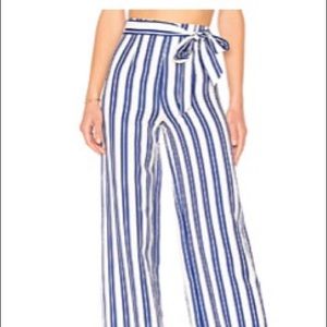 Blue and white striped dress pants. XS (0)